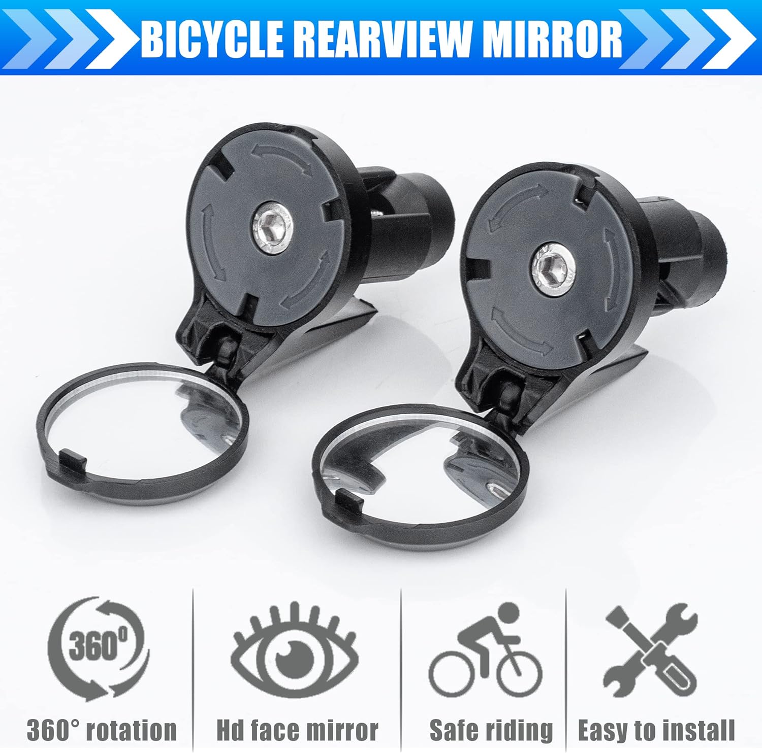 1/2 Pezzi Specchietto Retrovis - Mirror Handlebar Convex recensione e prezzo