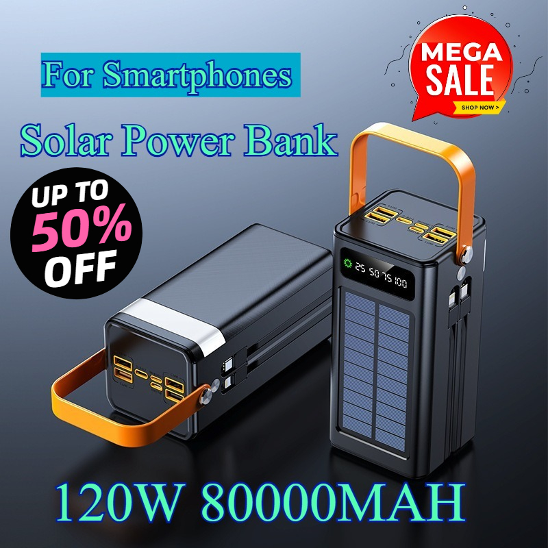 Power Bank Solare da 80000mAh  - Usb Charger Dynamo recensione e prezzo